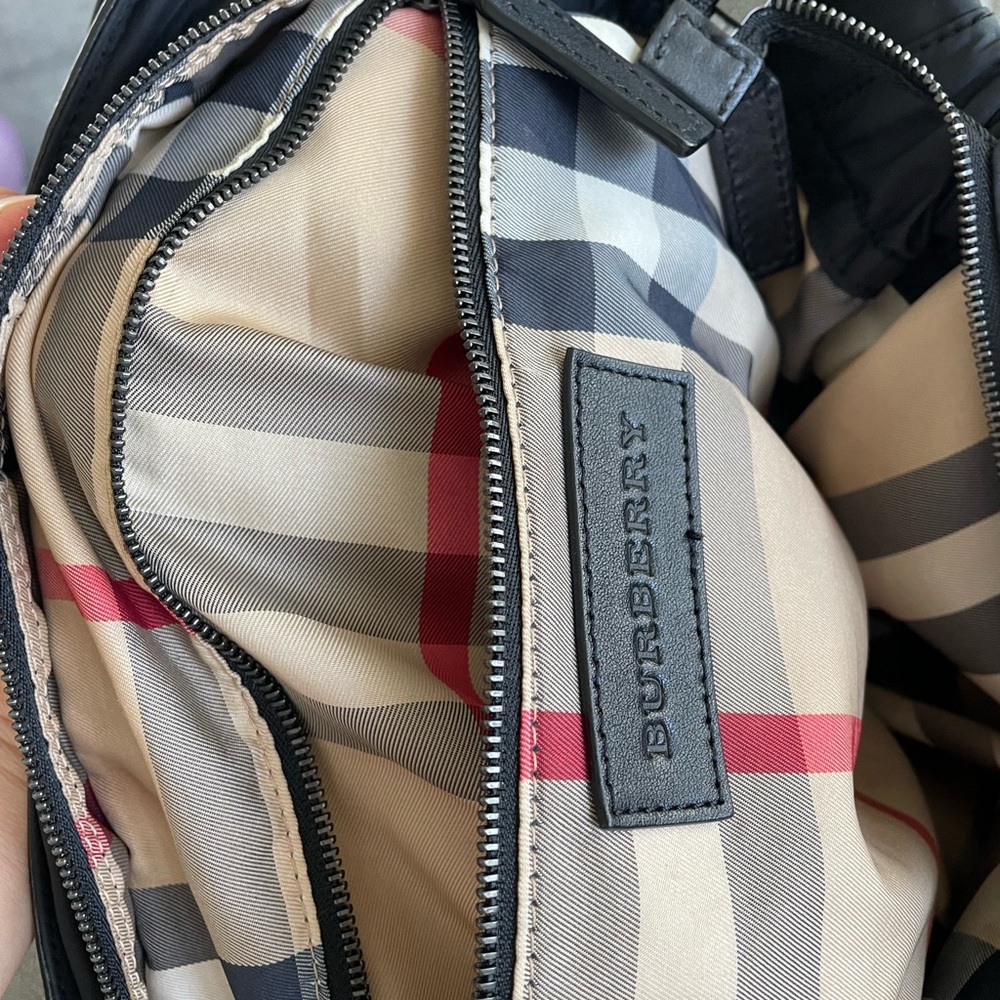 Burberry Black Nylon and Leather Buckleigh Tote - Picture 6 of 11